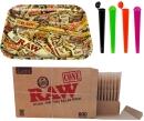 raupir Set RAW King Size Papercones 800 Hülsen Drehtablett Tubes