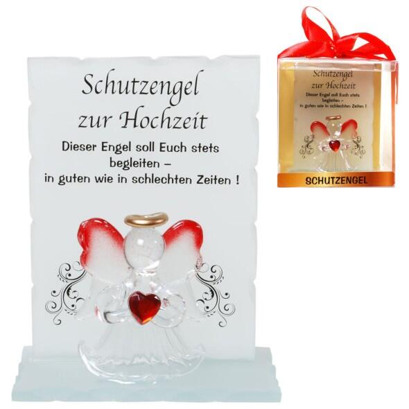 Schutzengel ZUR HOCHZEIT Kristall Engel Geschenk Huslage24